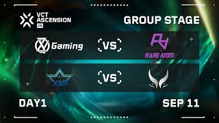 ZYG vs RA  XLG vs XG  Group Stage  Day 1  VCT Ascension CN [upl. by Mckay]