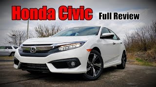 2018 Honda Civic Sedan FULL REVIEW  Touring EXL EXT EX amp LX [upl. by Sontich90]