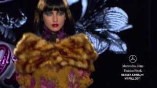 Betsey Johnson FALL 2011 COLLECTION MERCEDESBENZ FASHION WEEK [upl. by Latea191]