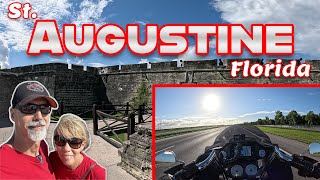 Ride To St Augustine On A HarleyDavidson  motorcycle travel motovlog [upl. by Polak]