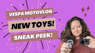 New DJI Motovlog Products Sneak Peek  Vespa Motovlog [upl. by Ecirtram]