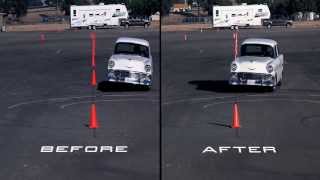 Hellwig  Chevy 1956 Before and After Street Performance Sway Bars [upl. by Aitnauq]