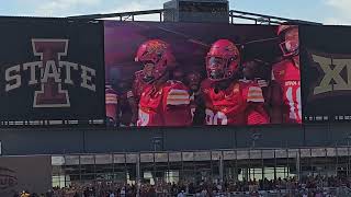 Iowa State University Football Full Intro Vs Arkansas State [upl. by Destinee552]