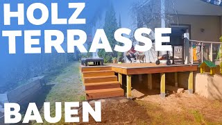 HolzTERRASSE selber bauen 😇 [upl. by Blair169]