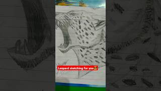 Leopard 🐆drawing 🙏 subscribe to my channel [upl. by Noirda]