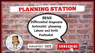 How to do Midwifery OSCE Planning station [upl. by Lorilee646]