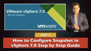 How to configure Snapshot in vSphere 70 step by step guide  VMware vSphere 70 Certification [upl. by Karin262]