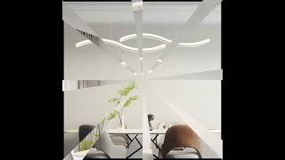 Modern Wave Island Light  Sophisticated Lighting for Your Home💡 pendantlight [upl. by Krein]