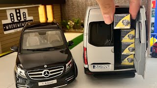 2 Giant Men of MercedesBenz Face to Face  Mercedes Sprinter amp VClass Miniature Diecast Model Cars [upl. by Salomie]