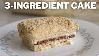 Easy 3Ingredient Cake Recipe [upl. by Dulla808]