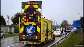 ON SCENE Verkeersongeval  Leuvensesteenweg [upl. by Delanty]