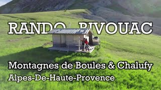 RANDO BIVOUAC Montagnes de Boules amp Chalufy Bivouac dans une cabane en bois [upl. by Camilia]