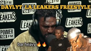 Daylyt La Leakers Freestyle Reaction  Top Ten Lyricist He Is Different [upl. by Ynnelg804]