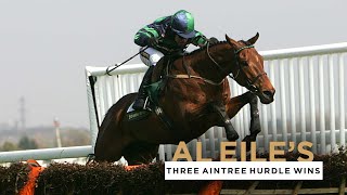 AL EILES 3 AINTREE HURDLE WINS [upl. by Ynamad96]