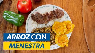 Cómo Hacer ARROZ con MENESTRA en 15 segundos 🥩😍 [upl. by Kcirnek]