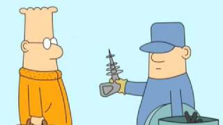 Dilbert Impossible Goal and AntiStupidious Gun Video [upl. by Swee]