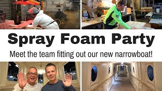 Insulating Our Canal Narrowboat With Spray Foam  Ep 22 [upl. by Maye652]