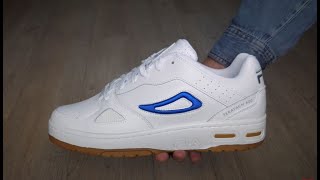 Fila Teratach 600 WHITE BLUE  Unboxing Detailed Look amp OnFeet [upl. by Dviad224]