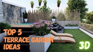 Top 5 Terrace Design Ideas 2022  Rooftop Designs  Modern House Archbytes  Terrace gardening [upl. by Vowel]