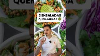 3 ENSALADAS para BAJAR de PESO y QUEMAR GRASA🥗📉 Rápido preparar [upl. by Ulla]