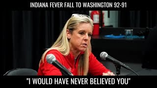 Fever Coach Would Have Never Believed This indianafever [upl. by Ymeraj]