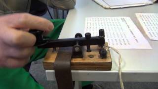 High speed morse telegraphy using a straight key [upl. by Lona]