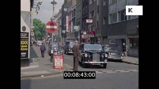 1960s Daytime Soho Streets Old London in HD from 35mm [upl. by Aciretnahs]