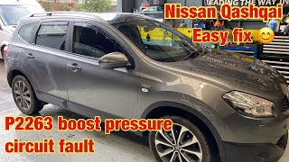 Nissan Qashqai P2263 boost pressure circuit 2 def [upl. by Balmuth]