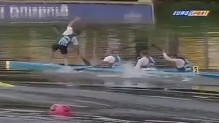 1995 ICF Kanu World Championships Duisburg Mens K4 200 m Final 169 [upl. by Iggy207]