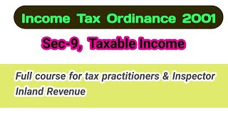 Taxable income Sec 09 ITO 2001 [upl. by Boggers]