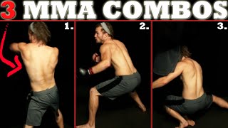 3 Advanced MMA Combos  Pro Striking Combinations [upl. by Darees]