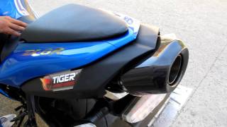 Kawasaki ZX6R US800 Tiger Exhaust Systems [upl. by Carmelle]