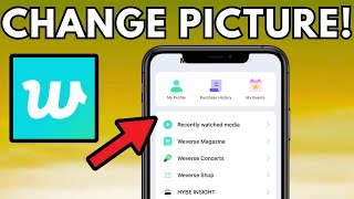 How To Change Profile Picture On Weverse 2024 [upl. by Nahtaoj]