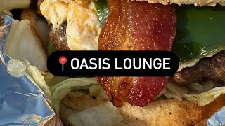 Trying a Burger and Fries from Oasis Lounge‼️📍4121 W Maple St Wichita KS 67209 [upl. by Haibot]