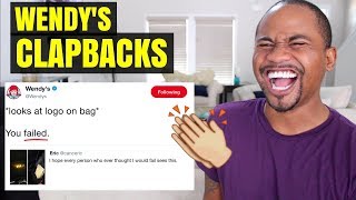 TOP 80 Wendy’s CLAPBACK TWEETS pt 3  EPIC roasts of all time [upl. by Foote557]