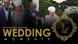 BISHOP NOEL JONES amp LADY LORETTA JONES  WEDDING MOMENTS  6422 [upl. by Einamrej]