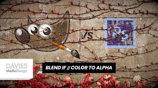 GIMP vs Photoshop Blend If  Color to Alpha Compared 2020 [upl. by Aihseya]