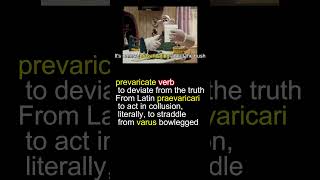 Word of the Day prevaricate Cinematic Tutorial vocabulary educational shorts [upl. by March]