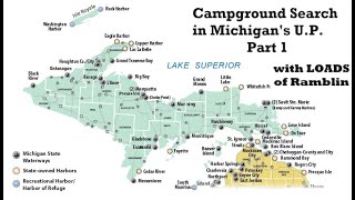 Campground Searching in Michigans Upper Peninsula P1 with Loads of Ramblin [upl. by Saree411]