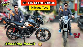 2023 Honda SP 125 Sports Edition Mileage Test  Shocking Result 😱  Sp 125 Mileage  In City  sp125 [upl. by Enirehtacyram]