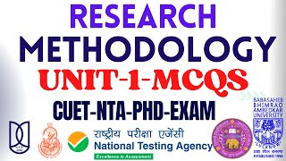 Research Methodology for NTAPhD Exam 2023 II UNIT1 MCQs Masterclass Revision [upl. by Kemeny973]