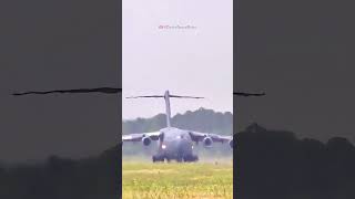 Incredible C17 Globemaster aircraft takes off usairforce [upl. by Millian]