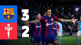 BARÇA 32 CELTA  LALIGA 202324 MD6 [upl. by Amandie662]