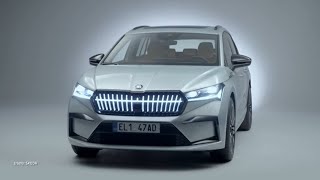 Pierwszy elektryczny SUV Skody z kryształową twarzą NajlepszePremiery [upl. by Iaka]