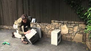 How to Build a Water Fountain With Cinder Blocks  Landscaping Designs amp Ideas [upl. by Namsu618]