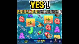 BIG BASS BONANZA SLOT 🔥 €250 MAX BET BONUS 🤑 SUPER RARE LEVEL UP BACK TO BACK FISHERMAN‼️ shorts [upl. by Eenwahs]