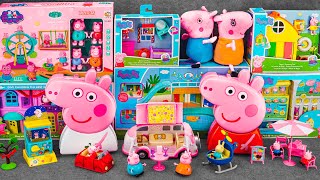 Peppa Pig Toys Unboxing Asmr  80 Minutes Asmr Unboxing With Peppa Pig ReVew  Family Home Playset [upl. by Alberta166]