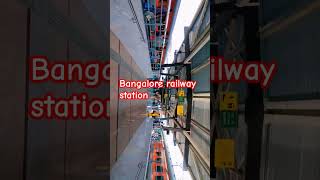 Bangalore railway station train jourreels trainjourney youtubeshorts travel subscribe like 🚉🚇 [upl. by Aciretal]