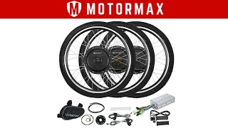 Voilamart Electric Bicycle EBike 26quot Front Rear Wheel Motor Conversion Kit [upl. by Narcissus]