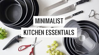 Minimalist Kitchen Essentials  My Minimalist Micro Apartment [upl. by Enileve]